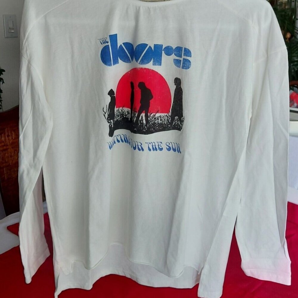 THE DOORS WAITING FOR THE SUN Zara Girls T Shirt long sleeve Size 13-14 NEW TAGS